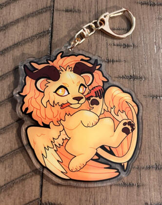Winged Lion Charm
